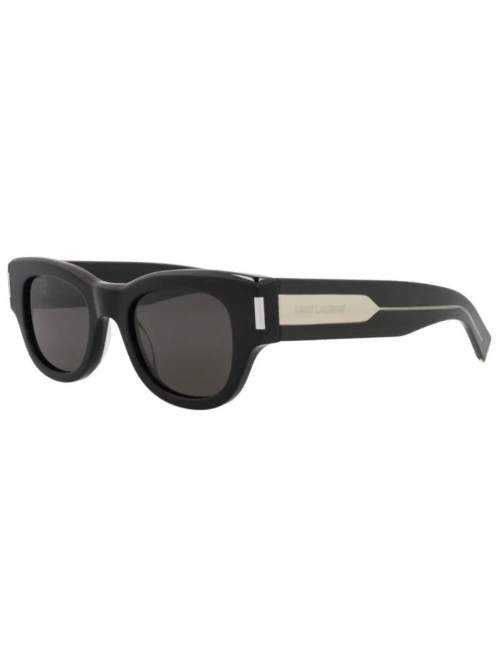 New Saint Laurent Womens Cat Eye Black Crystal Grey Fashion Designer Sunglasses